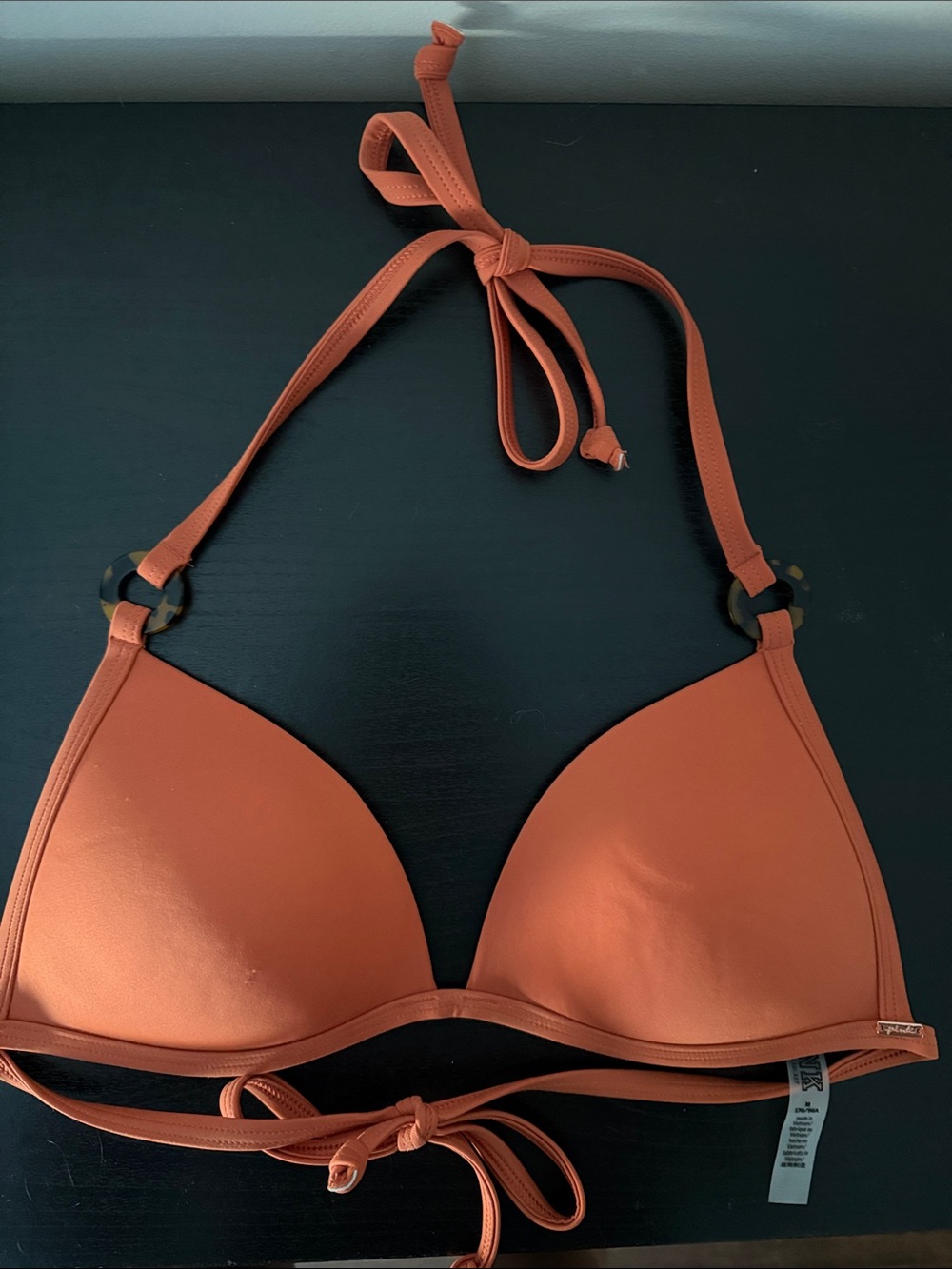 PINK Victoria's Secret Orange Bikini Top